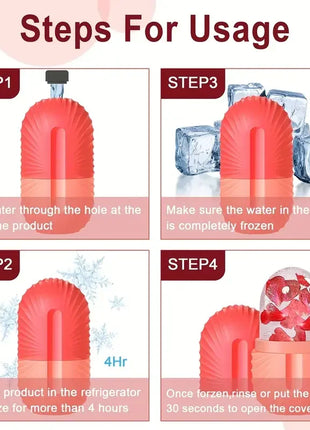 Ice Facial Roller Skin Care Beauty Lifting Contouring Tools Ice Cube Trays Ice Globe Balls Face Massager Skin Care Tool