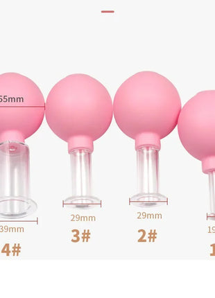 Slimming Face Sucker Suction Cup Vacuum Cupping Jar Cellulite Massager For Beauty Facial Eye Chineses Cupping Acupuncture