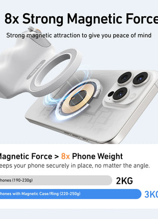 TELESIN Phone Camera Shoot Hand Grip Magnetic Smart Phone Holder Shooting Aid Remote Control Handle For Iphone Android Phone