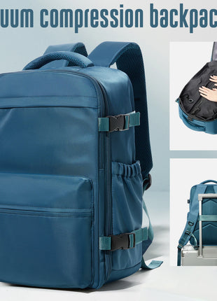 Vacuum Backpack Travel Bag for Men Large Capacity Backpack Business Laptop Backpack Women Men Expandable Backpack School Bag