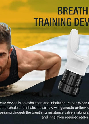 Silicone Breathing Fitness Exercise Equipment Portable Throat Adjustable Resistance Breathing Exercise Device