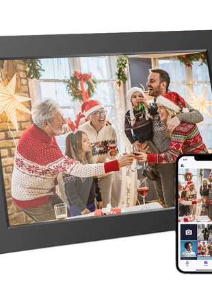 WiFi Digital Photo Frame 10.1 Inch 32GB Smart Digital Picture Frame with 1280x800 HD Touch Screen Digital Frame Christmas Gift