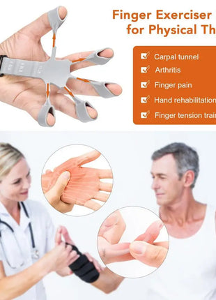 Hand Grip Strengthener Physical Tools Guitar Finger Trainer Training and Exercise Gym 6th Level Resistance Gripster Expander