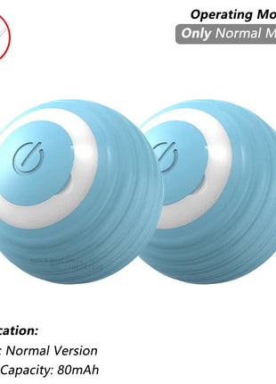 Cat Interactive Ball Toy, Automatic Rolling Ball with Tail, Rechargeable Smart Pet Interactive Toy, Intelligent Mouse for Cat