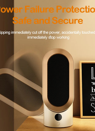 Portable Heater Electric Fan Heater Mini Radiator Desktop Warmer Machine For Winter PTC Ceramic Heating For Home Bedroom Office