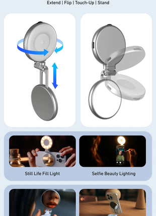 TELESIN Phone Camera Shoot Hand Grip Magnetic Smart Phone Holder Shooting Aid Remote Control Handle For Iphone Android Phone