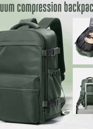 Vacuum Backpack Travel Bag for Men Large Capacity Backpack Business Laptop Backpack Women Men Expandable Backpack School Bag