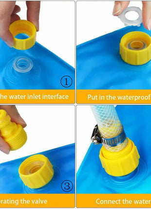 100/170cm Kids Outdoor Funny Toys Children Inflatable Round Water Splash Play Pools Playing Sprinkler Mat Yard Water Spray Pad