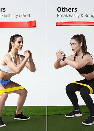 Different Resistance Bands Yoga Band Fitness Exercise Training Hip Tension Band Leg Squat Dance Elastic Loop Stretch Band