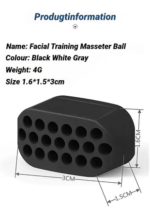 1/2Pcs Large Jaw Exerciser Fitness Jawline Muscle Training Double Chin Reducer Neck Face Slimming Mouth Jawliner Silicone Chew