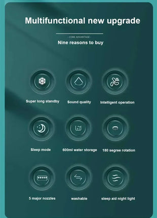 New 3 In 1 Fan AIr Conditioner Household Mini Air Cooler LED Night Light Portable Humidifier Air Adjustment Fan Office Home Fan