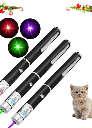 2-in-1 Mini Laser Pointer LED Pet Training Flashlight Scratching Toys for Pets and Cats Christmas Gifts