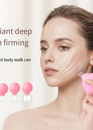 Slimming Face Sucker Suction Cup Vacuum Cupping Jar Cellulite Massager For Beauty Facial Eye Chineses Cupping Acupuncture