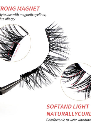 Glue Free Reusable Magnetic Eye Lashes