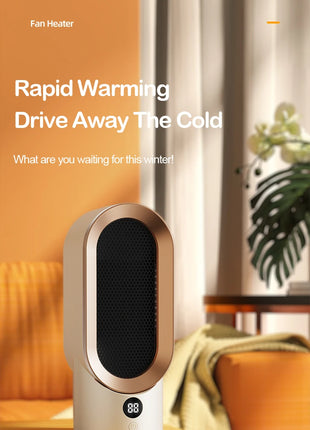 Portable Heater Electric Fan Heater Mini Radiator Desktop Warmer Machine For Winter PTC Ceramic Heating For Home Bedroom Office