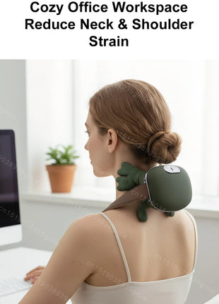 Bionic Neck Shoulder Massager Heated Back Massagers Electric Kneading Muscles Massage Pillow Neck Waist Leg Body ﻿3-Level Modes