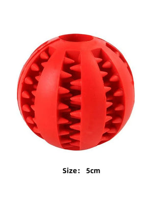 Dog Toy Ball Interactive Rubber Balls Puppy Chewing Toys Pet Tooth Cleaning Ball Cats Pets Food Treat Feeder Silicone Balls Toy