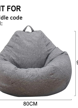 Lazy Sofas Cover Chairs Without Filler Comfortable Adults Bean Bag Chair Couch Living Room Bedroom Home Tatami Lounger Cover