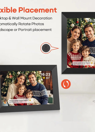 Frameo Digital Picture Frame 10.1 Inch 32GB/64GB Smart WiFi digital photo frame with 1280x800 IPS HD Touch Screen Wall Mountable