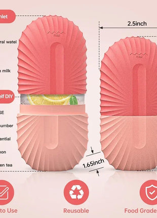 Ice Face Roller Ice Cube Beauty Massage Silicone Ice Mold For Eye Puffiness Ice Facial Roller Shrink Pores