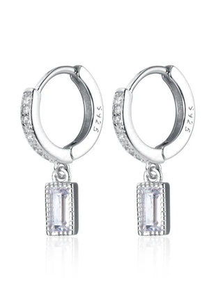 925 Sterling Silver Vintage Earrings For Women Trendy Wide Smooth Earring Jewelry Prevent Allergy Party Accessories Gift