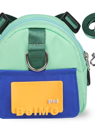 Pet Self Backpack Pet Self-backpack Cartoon Dog Chest Small Schoolbag Cat Dog Outdoor Travel Dog Backpack Pet Supplies Wholesale