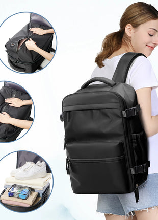 Vacuum Backpack Travel Bag for Men Large Capacity Backpack Business Laptop Backpack Women Men Expandable Backpack School Bag