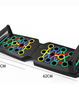 Portable Multifunctional Push-up Board Set With Handles Foldable Fitness Equipment For Chest Abdomen Arms And Back Training