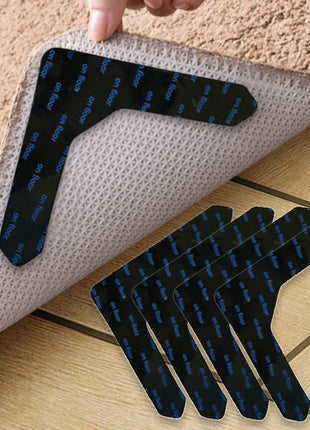 4/8pcs Rug Grippers For Area Rugs Non Slip Rug Gripper On Carpet For Hardwood Floors Updated L-Shaped Rug Corner Gripper