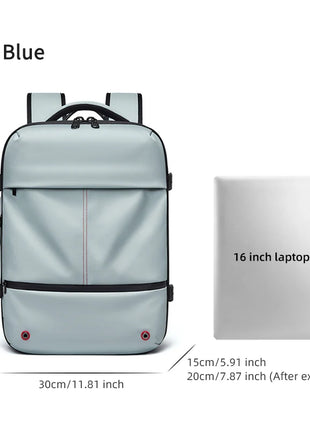 Travel casual Backpack 16 inch vacuum compression Laptop Backpack USB charging school Backpack Extended Hiking Business backpack