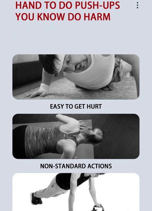 Portable Multifunctional Push-up Board Set With Handles Foldable Fitness Equipment For Chest Abdomen Arms And Back Training