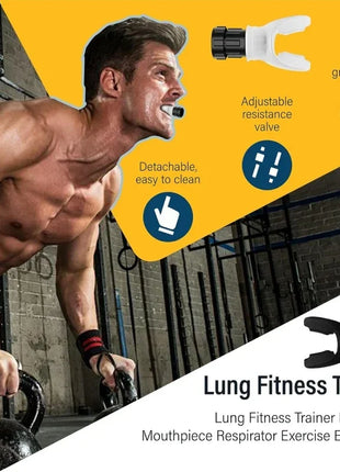 Silicone Breathing Fitness Exercise Equipment Portable Throat Adjustable Resistance Breathing Exercise Device
