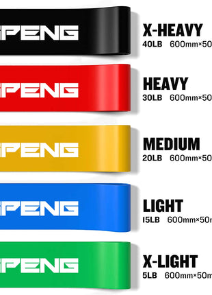 Different Resistance Bands Yoga Band Fitness Exercise Training Hip Tension Band Leg Squat Dance Elastic Loop Stretch Band