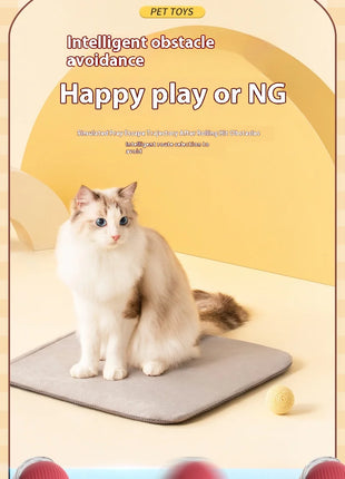 Cat Interactive Ball Toys Automatic Rolling Ball Faux Tail Rechargeable Smart Pet Electric Toy Dog Cat Training Imitate Mouse