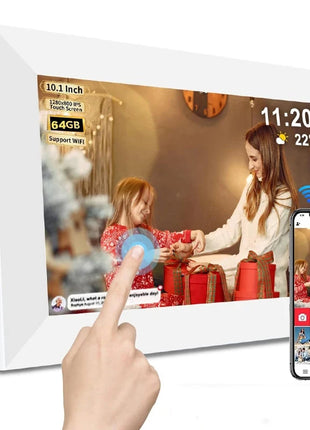 Frameo Digital Picture Frame 10.1 Inch 32GB/64GB Smart WiFi digital photo frame with 1280x800 IPS HD Touch Screen Wall Mountable
