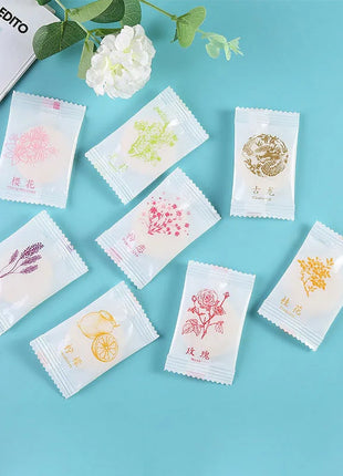 10pcs Toilet Air Deodorant Solid Round Fisher Aromatherapy Fragrance Lasting Deodorization Toilet Bedroom Wardrobe Car Home