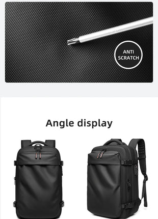 Men Travel Backpack vacuum compression Laptop Backpack 17 inch Extended Large Capacity school Backpack Hiking Business backpack