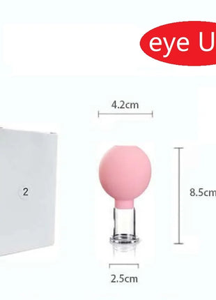 Slimming Face Sucker Suction Cup Vacuum Cupping Jar Cellulite Massager For Beauty Facial Eye Chineses Cupping Acupuncture