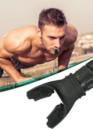 Silicone Breathing Fitness Exercise Equipment Portable Throat Adjustable Resistance Breathing Exercise Device