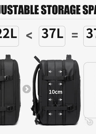 BANGE Travel Backpack Men Business Backpack School Expandable USB Bag Large Capacity 17.3 Laptop Waterproof Fashion Backpack