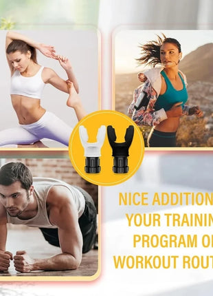 Silicone Breathing Fitness Exercise Equipment Portable Throat Adjustable Resistance Breathing Exercise Device