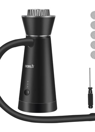 BORUiT Smoke Infuser Food Drink Cold Smoke Generator Bar Portable Molecular Cuisine Smoking Gun Meat Burn Cooking for BBQ Food