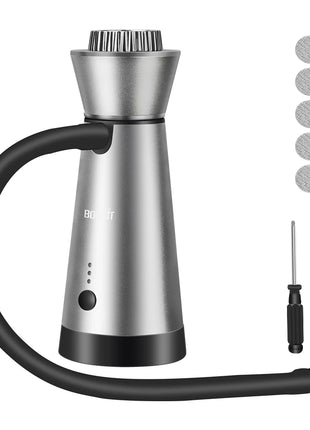 BORUiT Smoke Infuser Food Drink Cold Smoke Generator Bar Portable Molecular Cuisine Smoking Gun Meat Burn Cooking for BBQ Food