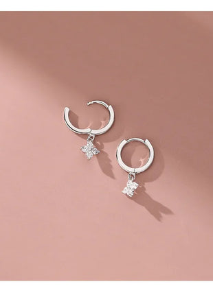 925 Sterling Silver leaf  Earrings For Women Trendy Earring Jewelry Prevent Allergy Party Accessories Gift