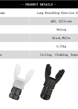 Silicone Breathing Fitness Exercise Equipment Portable Throat Adjustable Resistance Breathing Exercise Device