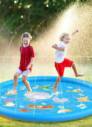 100/170cm Kids Outdoor Funny Toys Children Inflatable Round Water Splash Play Pools Playing Sprinkler Mat Yard Water Spray Pad
