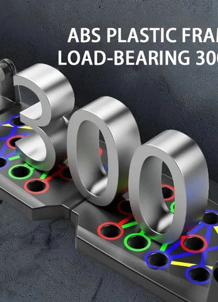 Portable Multifunctional Push-up Board Set With Handles Foldable Fitness Equipment For Chest Abdomen Arms And Back Training