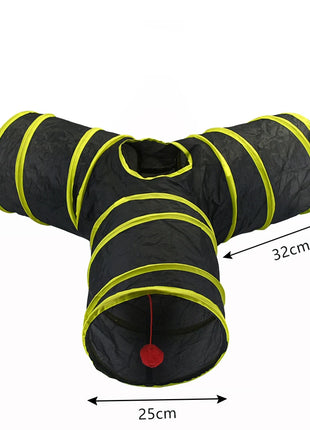 Cat Tunnel Pet Tube Collapsible Play Toy Indoor Outdoor Kitty Puppy Toys for Puzzle Exercising Hiding Training