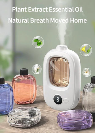 Automatic aromatherapy device toilet home air freshener aromatherapy machine essential oil diffuser rechargeable humidifier