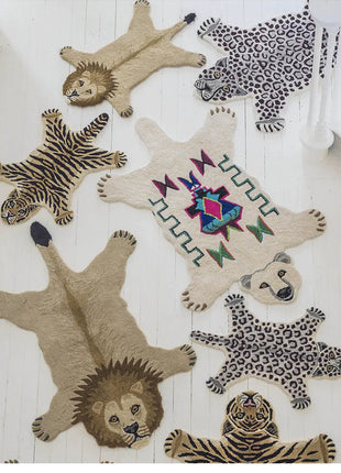 ECO Friendly Material Art Animal Carpet Luxury Living Room Decorative Carpets Comfortable Soft Bedroom Rug Balcony Rugs Tapis IG